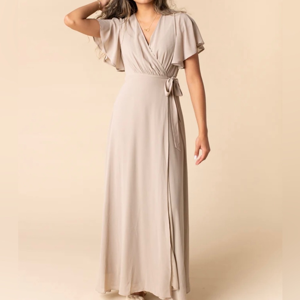 This bridesmaid dress is from Arbor and Co. Only worn once. Perfect condition!